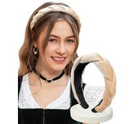 DIRNDLSTERN Geflochtener Trachten Haarreifen Damen ein Stück Beige
