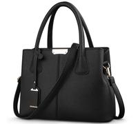 DIRRONA Elegant Damen Handtasche Schultertasche Groß Kapazität Umhängetasche Beiläufig Reise Taschen Wasserdicht PU Leder Frauen Umhängetasche Schwarz