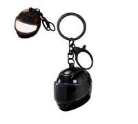 Dirt Bike Helm Schlüsselanhänger,3D Mini Cool Realistische Helm Leucht Schlüsselanhänger | Männer Motorrad Zubehör | Für Fahrer Biker Jungen Abenteuer Fahren Anhänger als Geschenk für Geburtstage u