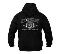 Dirty Ray Rugby New Zealand All Black Herren Kapuzenpullover B2 (L)