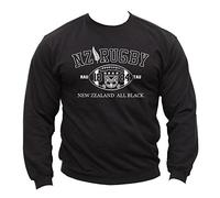 Dirty Ray Rugby New Zealand All Black Herren Sweatshirt F2 (L)