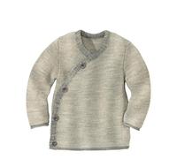 Disana 32511XX - Melange-Jacke Wolle grau/Natur (74/80)