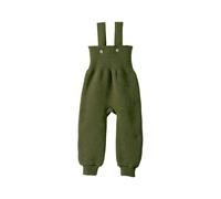 Disana Baby Hose mit Trägern Bio-Merinowolle oliv Gr. 74/80