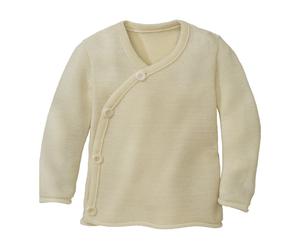 Disana Baby Jacke Bio-Merinowolle melange-natur Gr.62/68