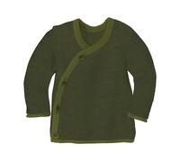 Disana Baby Jacke Bio-Merinowolle melange-olive-anthrazit Gr. 86/92