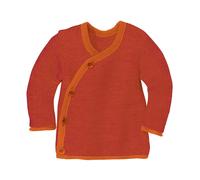 Disana Baby Jacke Bio-Merinowolle melange-orange-bordeaux Gr. 74/80