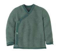 disana - Kid's Melange-Jacke - Merinojacke, Gr. 74-80, türkis (Eukalyptus/Jade)