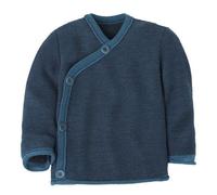 disana - Kid's Melange-Jacke - Merinojacke, Gr. 74-80, blau (Taubenblau/Indigo)