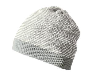 Disana Baby Mütze Beanie Bio Merinowolle melange-hellgrau Gr.42-46