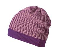 Disana Baby Mütze Beanie Bio Merinowolle melange-pflaume Gr.46-50