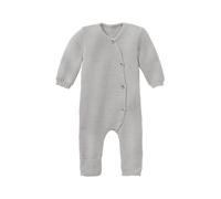 Disana Baby Overall Bio-Merinowolle Strick Qualität hellgrau Gr. 50/56