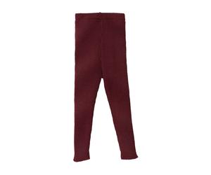 Disana Baby und Kinder Leggings Bio-Merinowolle cassis Gr. 122/128