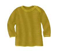 Disana Baby und Kinder Pullover Bio-Merinowolle melange-curry-gold Gr. 74/80