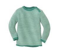 Disana Baby und Kinder Pullover Bio-Merinowolle melange-mint-natur Gr. 74/80