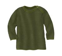 disana - Kid's Melange-Pullover - Merinopullover, Gr. 98-104, oliv (Olive/Anthracite)