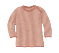 disana - Kid's Melange-Pullover - Merinopullover, Gr. 86-92, rosa (Rose/Natur)