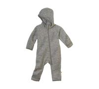 Disana Baby Walk-Overall mit Zipper Bio-Merinowolle hellgrau Gr.74/80