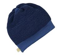 Disana Beanie aus kbT-Merino-Schurwolle für Baby und Kinder (1=42-46 cm, Blau-Melange)