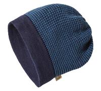 Disana Beanie Baby, Kind - 100% Bio-Merino - atmungsaktiv, bequem & weich - Unisex 42-54 cm - nachhaltig & fair - angenehme Wärme, Kopf an - Made in Germany | Indigo-Taubenblau Gr. 1