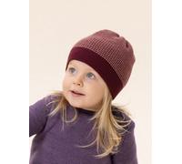 Disana Beanie bio Merinowolle Cassis-Rosé 2