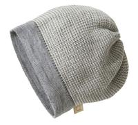 Disana Beanie Mütze kbT Schurwolle Grau-Natur 01 (42-46 cm)
