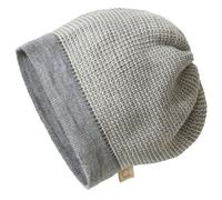 Disana Beanie Mütze Schurwolle kbT-Merinowolle Grau-Natur Einheitsgröße (55-59 cm)