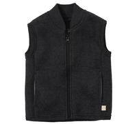 disana - gestrickte Woll-Walk-Weste Kinder Mädchen & Jungen grau 74/80