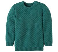 disana - Kid's Aran-Pullover - Wollpullover, Gr. 110-116, türkis (Eukalyptus)