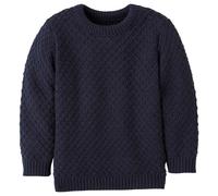 disana - Kid's Aran-Pullover - Wollpullover, Gr. 86-92, blau (Indigo)