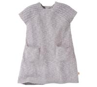 disana - Kid's Leinen-Strickkleid - Kleid, Gr. 86-92, grau/lila (Grau)