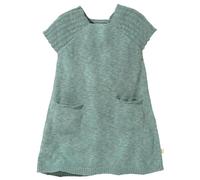 disana - Kid's Leinen-Strickkleid - Kleid, Gr. 86-92, türkis (Jade)