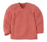 disana - Kid's Melange-Jacke - Merinojacke, Gr. 62-68, rot/rosa (Softpink)