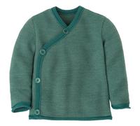 disana - Kid's Melange-Jacke - Merinojacke, Gr. 74-80, türkis (Eukalyptus/Jade)