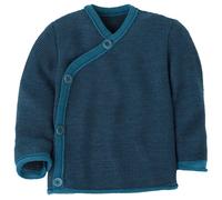disana - Kid's Melange-Jacke - Merinojacke, Gr. 98-104, blau (Taubenblau/Indigo)