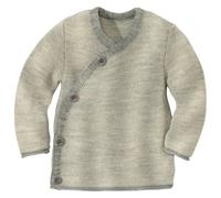 disana - Kid's Melange-Jacke - Merinojacke, Gr. 98-104, grau (Grey/Natural)