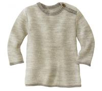 disana - Kid's Melange-Pullover - Merinopullover, Gr. 50-56, grau/beige (Grau/Natur)