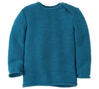 disana - Kid's Melange-Pullover - Merinopullover, Gr. 74-80, blau (Taubenblau)