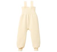 disana - Kid's Strick-Trägerhose - Overall, Gr. 86-92, beige/weiß (Natural)
