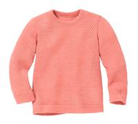disana - Kid's Wabenstrick-Pullover - Wollpullover, Gr. 110-116, rot (Softpink)
