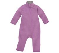 Disana WALK-ANZUG Kinder-Overall Wollwalk Reißverschluss | 100% Bio-Merinowolle | Frühjahr Sommer Herbst | Kinnschutz | Baby Kleinkind Unisex | Made in Germany | GOTS IVN Best | Flieder Gr. 74-80