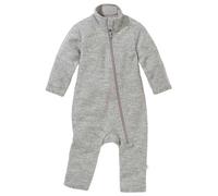 Disana WALK-ANZUG Kinder-Overall Wollwalk Reißverschluss | 100% Bio-Merinowolle | Frühjahr Sommer Herbst | Kinnschutz | Baby Kleinkind Unisex | Made in Germany | GOTS IVN Best | Grau Gr. 86-92