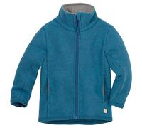 disana - Kid's Zipper-Jacke - Merinojacke, Gr. 74-80, blau (Taubenblau)