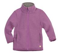 disana - Kid's Zipper-Jacke - Merinojacke, Gr. 86-92, lila (Flieder)