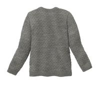 Disana ARAN-Pullover, 100% Bio-Merinowolle GOTS, IVN Best | besonders warm | Kleinkind Kind Unisex | Made in Germany | Grau Gr. 110-116