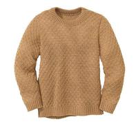 Disana Kinder Aran Pullover kbT-Merinowolle Karamell 98/104
