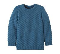 disana - Kid's Aran-Pullover - Wollpullover, Gr. 110-116, blau (Taubenblau)