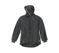 Disana Kinder Jacke mit Kapuze Bio-Merinowolle Walk anthrazit Gr.86/92