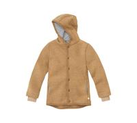 Disana Kinder Jacke mit Kapuze Bio-Merinowolle Walk karamell Gr. 98/104