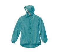 Disana Kinder Jacke mit Kapuze Bio-Merinowolle Walk lagoon Gr.86/92