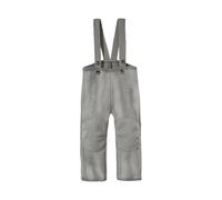 Disana Kinder Latzhose Bio-Merinowolle Walk hellgrau Gr.110/116